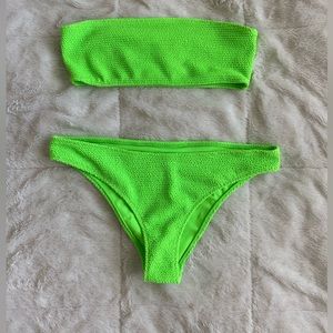 Pacsun/LA Hearts Strapless Neon Bikini